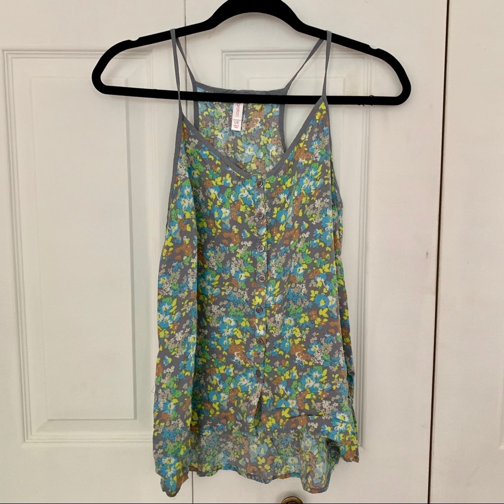 Colorful racerback top